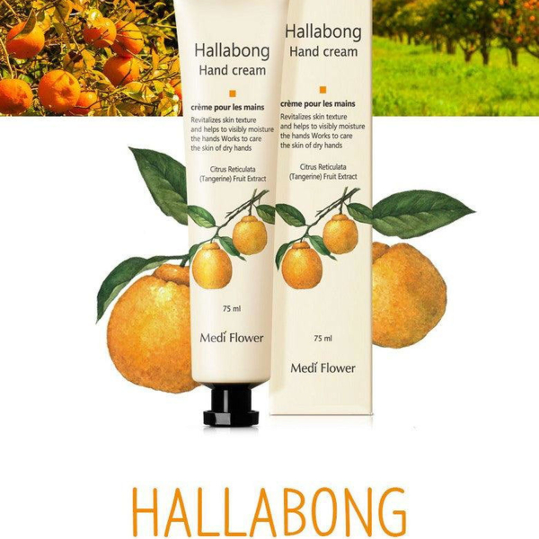 Medi Flower Bonita Garden Hallabong Hand Cream 75ml - EmpressKorea
