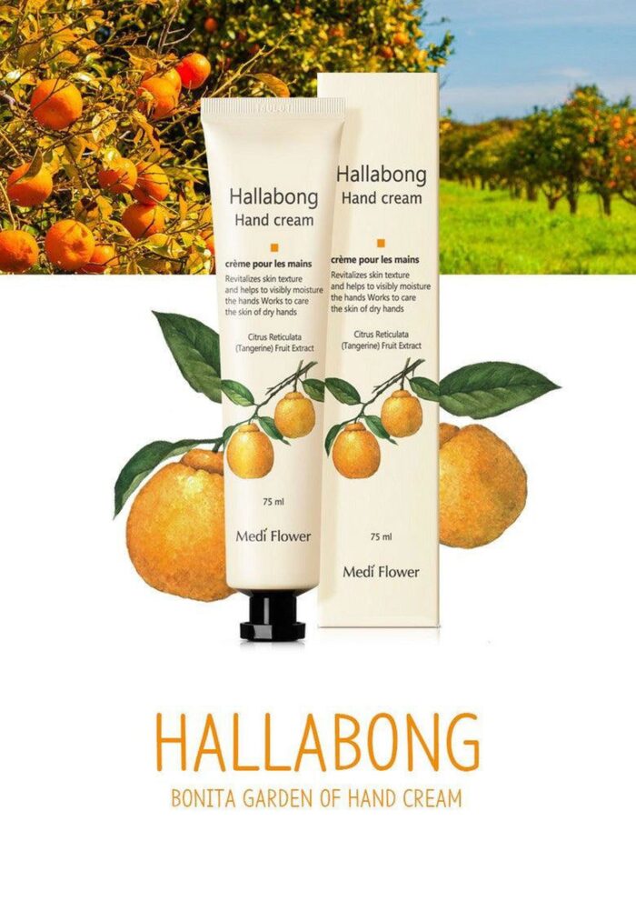 Medi Flower Bonita Garden Hallabong Hand Cream 75ml - EmpressKorea