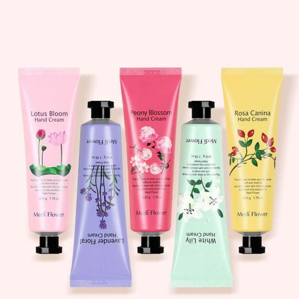 Medi Flower The Secret Garden 5 Hand Cream 50g*5 - EmpressKorea