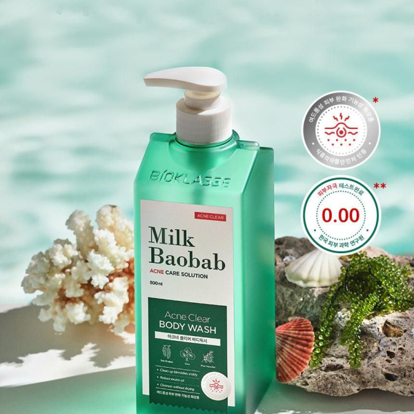 Milk Baobab Acne Clear Body Wash 500ml - EmpressKorea
