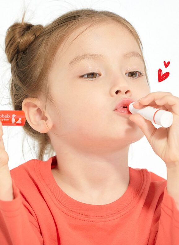 Milk Baobab Baby & Kids Color Lip Balm Strawberry Flavor 3.5g - EmpressKorea
