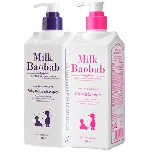Milk Baobab Baby & Kids Shampoo 500ml & Conditioner 500ml - EmpressKorea