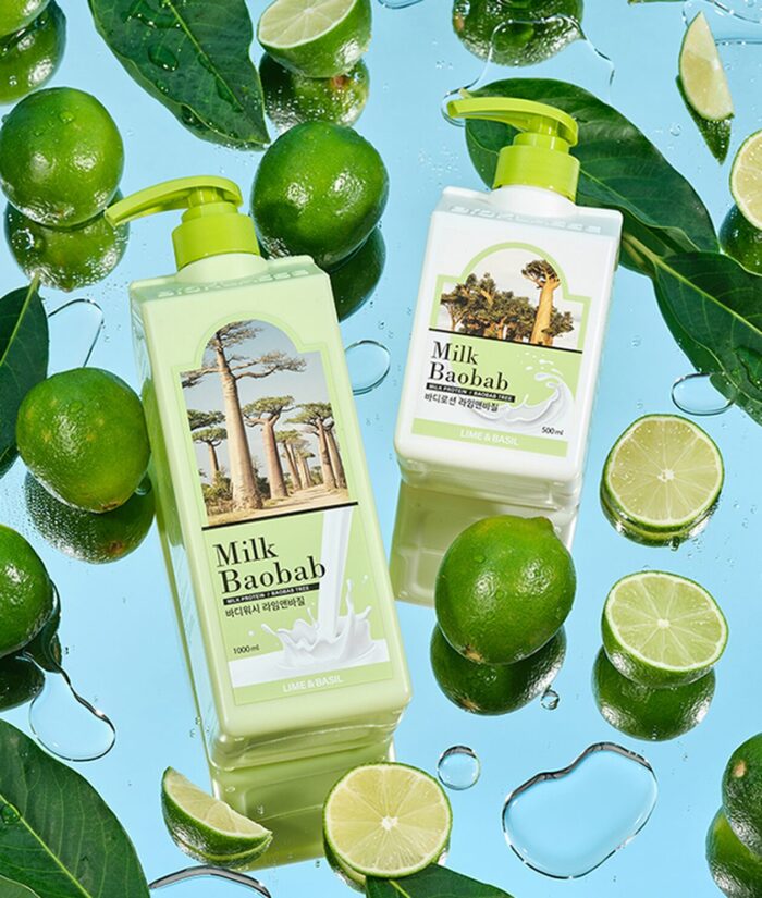 Milk Baobab Body Lotion Lime & Basil 500ml - EmpressKorea