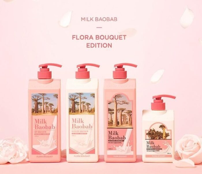 Milk Baobab Body Wash Flora Bouquet 500ml 1000ml - EmpressKorea