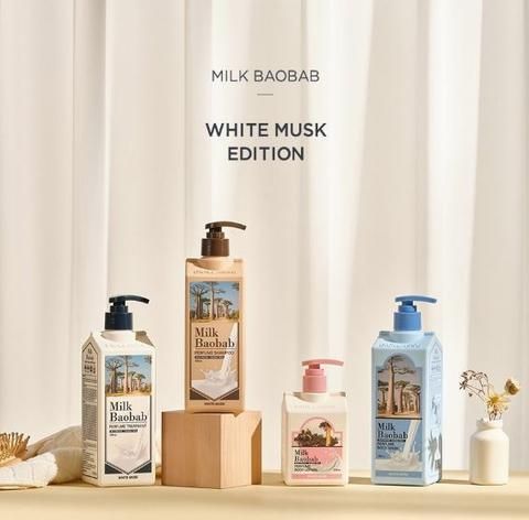 Milk Baobab Body Wash White Musk 500ml 1000ml - EmpressKorea