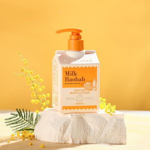 Milk Baobab High Cera Body Lotion Mimosa 250ml - EmpressKorea