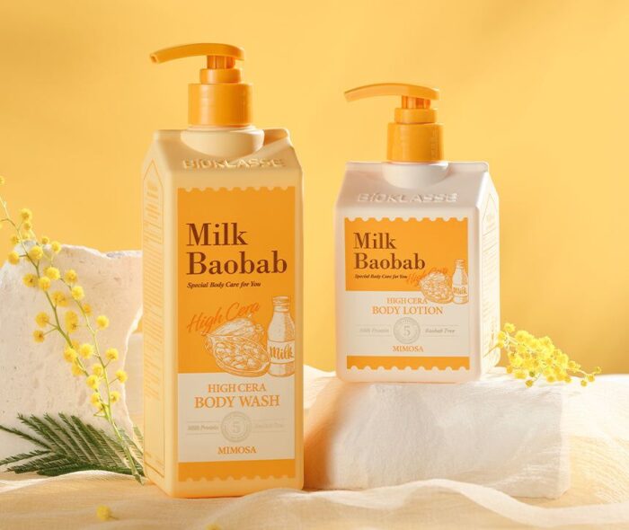 Milk Baobab High Cera Body Lotion Mimosa 250ml - EmpressKorea