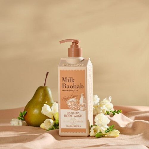 Milk Baobab High Cera Body Wash Pear & Freesia 500ml - EmpressKorea