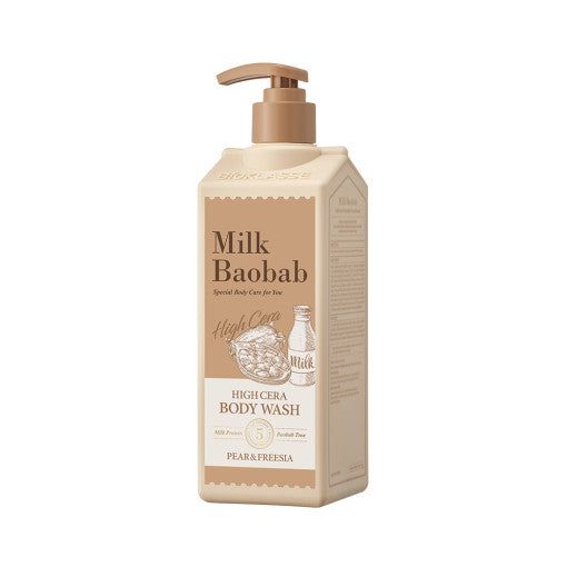Milk Baobab High Cera Body Wash Pear & Freesia 500ml - EmpressKorea