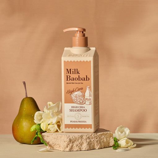 Milk Baobab High Cera Shampoo Pear & Freesia 500ml - EmpressKorea