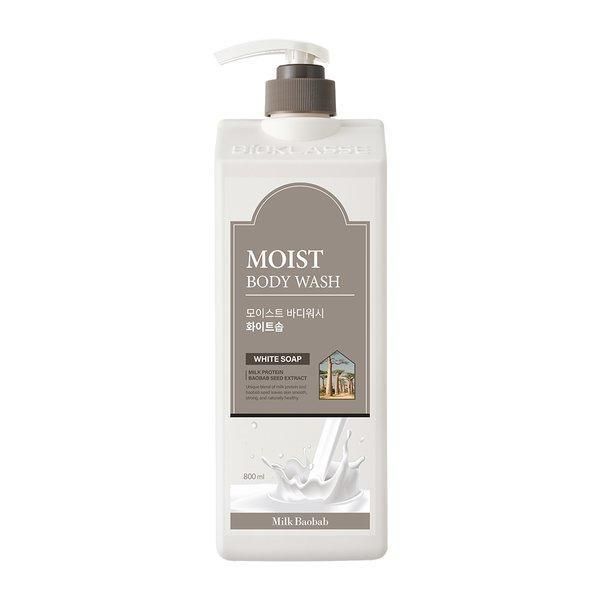 Milk Baobab Moist Body Wash White Soap Scent 800ml - EmpressKorea