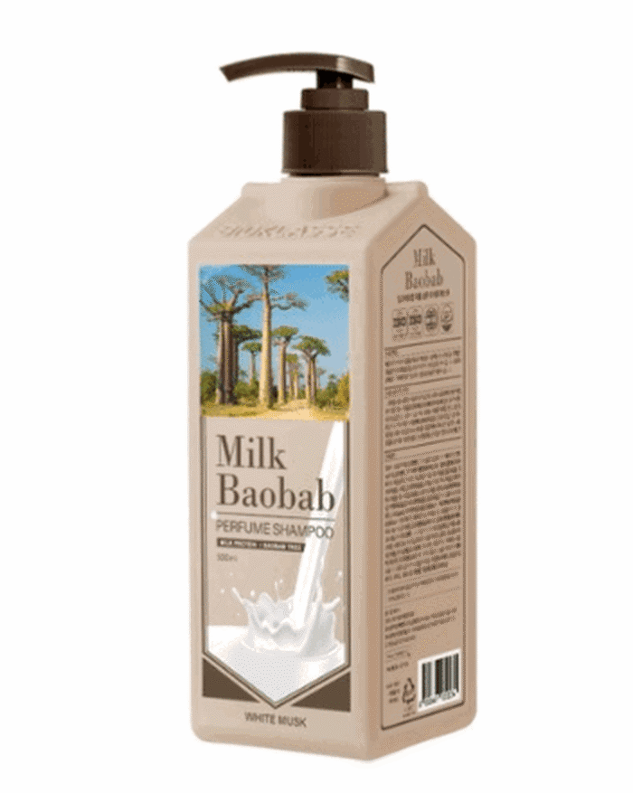Milk Baobab Perfume Shampoo White Musk 500ml 1000ml - EmpressKorea