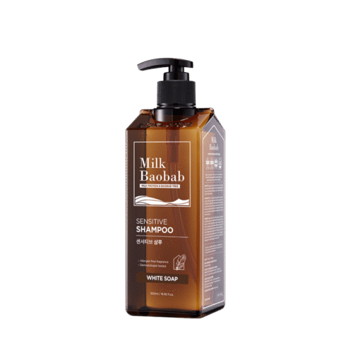 Milk Baobab Sensitive Shampoo White Soap 500ml - EmpressKorea