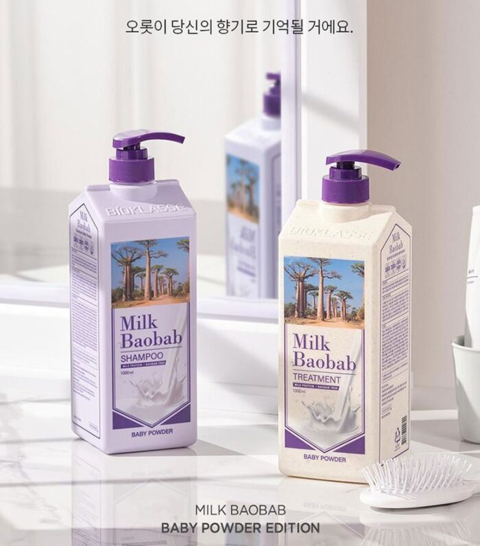 Milk Baobab Shampoo Baby Powder 500ml 1000ml - EmpressKorea