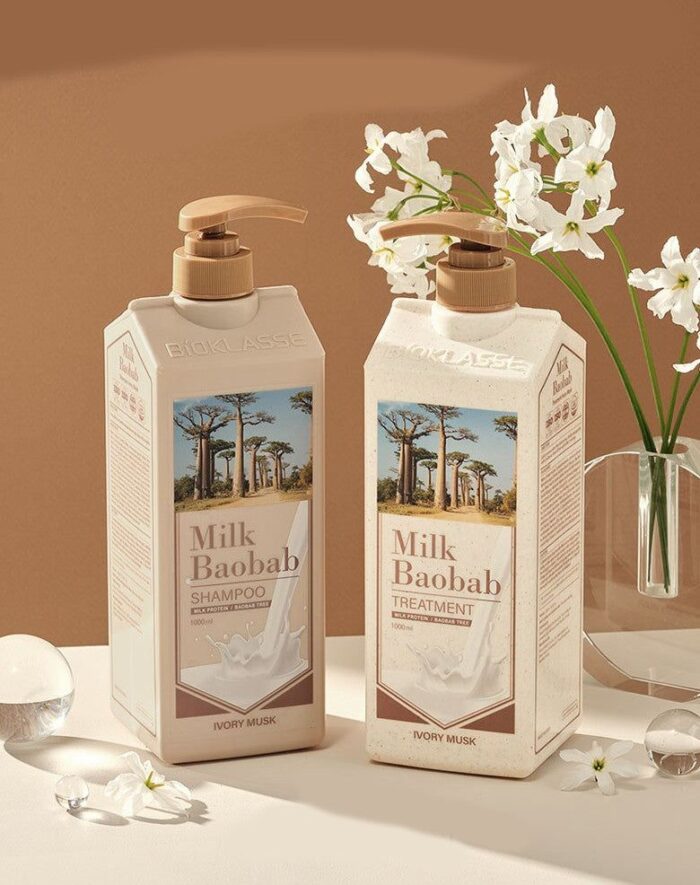 Milk Baobab Shampoo Ivory Musk 1000ml - EmpressKorea