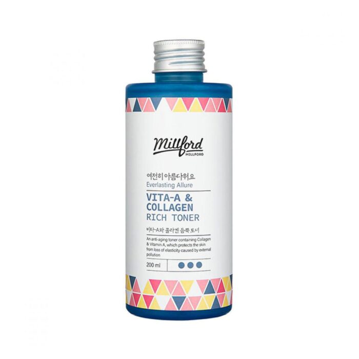 Millford Vita-A & Collagen Rich Toner 200ml - EmpressKorea