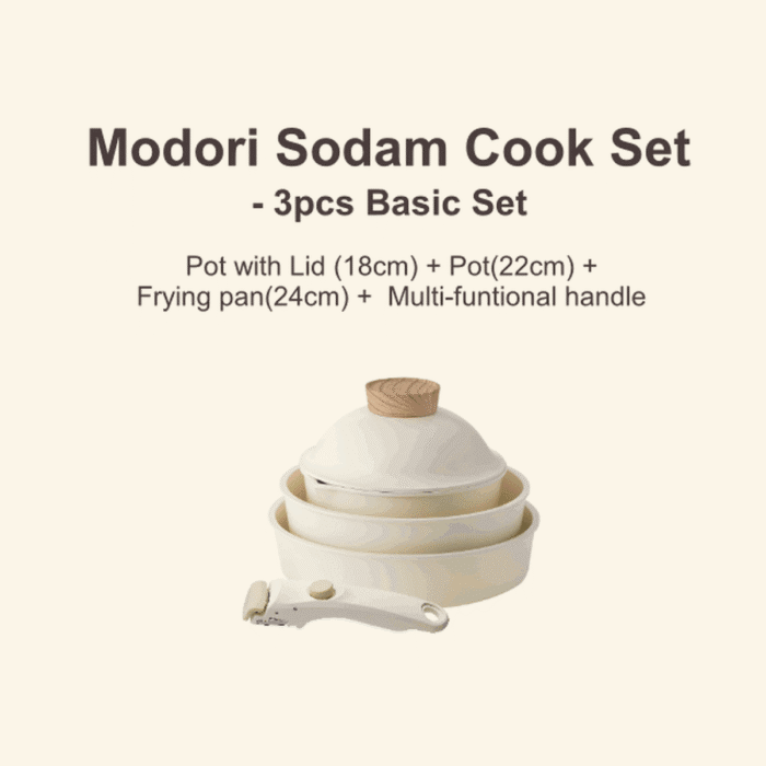 Modori Sodam Cook Set - 3pcs Basic Set - EmpressKorea
