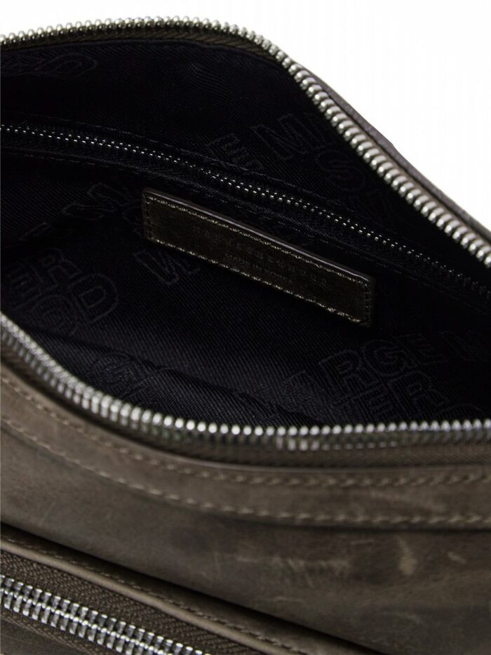 OUTPOCKET HOBO MINI_washed brown pull-up - EmpressKorea