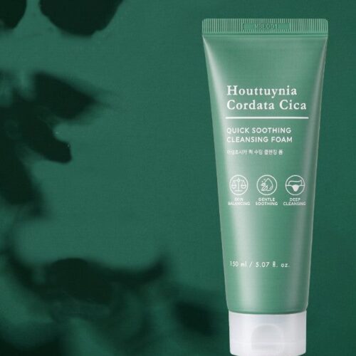 TONYMOLY Houttuynia Cordata Cica Quick Soothing Cleansing Foam 150ml - EmpressKorea