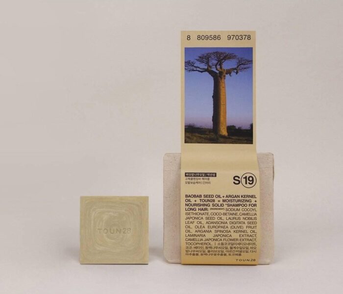 TOUN28 Shampoo Bar  S19 Baobab Tree Oil 100g - EmpressKorea