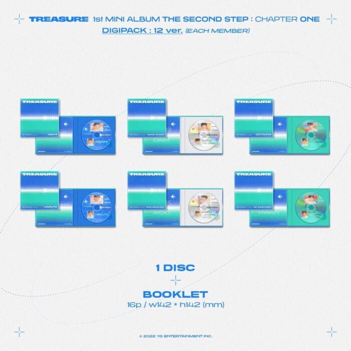 TREASURE - 1st Mini Album - The Second Step: Chapter One (Digipack Ver.) - EmpressKorea