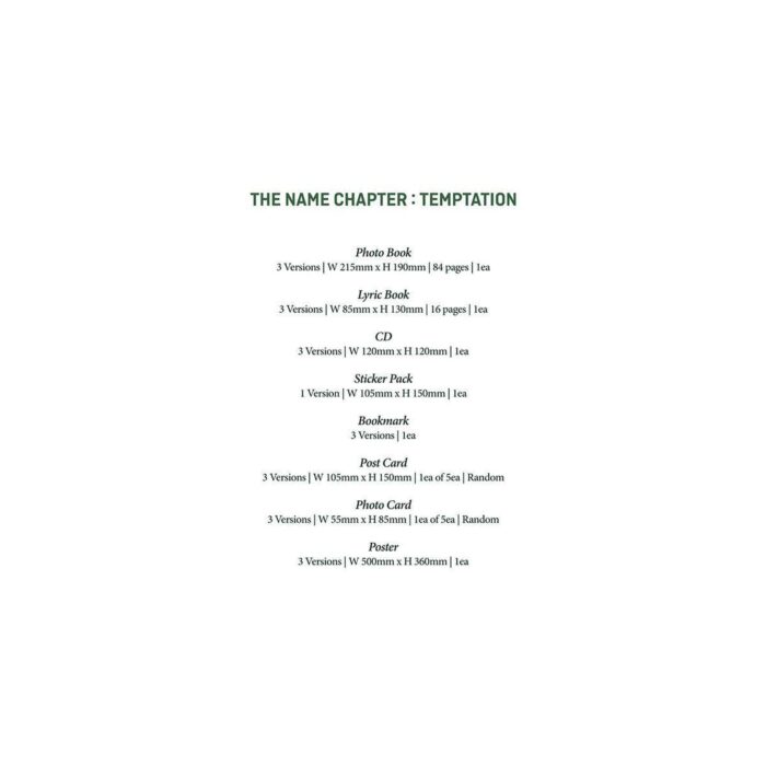 TXT - 5th Mini Album: TEMPTATION - EmpressKorea