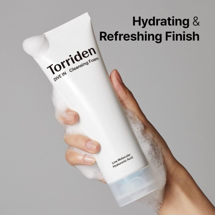 Torriden DIVE-IN Low Molecular Hyaluronic Acid Cleansing Foam 150ml - EmpressKorea
