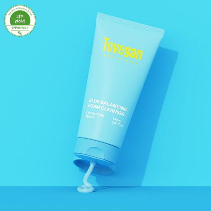 Tovegan Blue Balancing Foam Cleanser 150ml - EmpressKorea