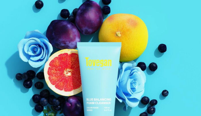 Tovegan Blue Balancing Foam Cleanser 150ml - EmpressKorea