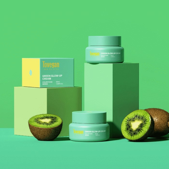 Tovegan Green Glow-Up Cream 50ml - EmpressKorea