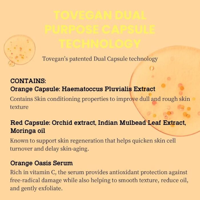 Tovegan Orange Oasis Serum 50ml - EmpressKorea