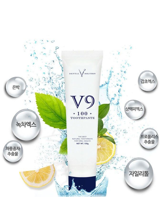 V9 100 Natural Toothpaste For Oral Health 150g - EmpressKorea