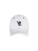 VARZAR 3D Monogram Stitch Over Fit Ball Cap White - EmpressKorea