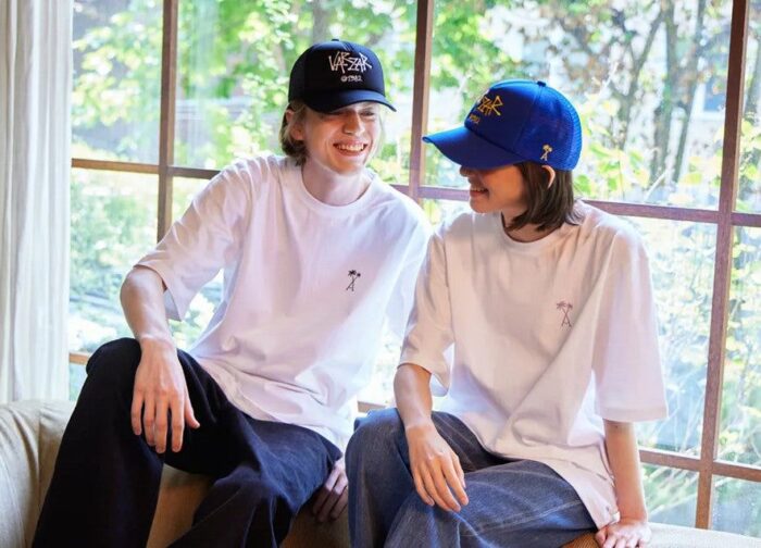 VARZAR Mesh Cap Palm Tree Logo Mesh Cap Black - EmpressKorea