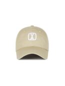 VARZAR VA 3D Square Ball Cap Beige - EmpressKorea