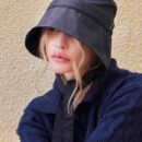 VARZAR studded logo strap bonnet hat - EmpressKorea