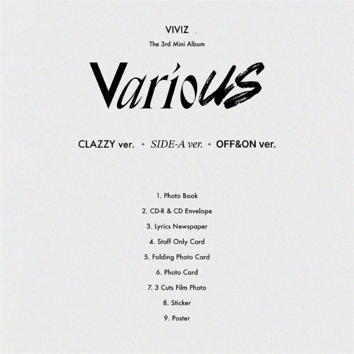 VIVIZ - 3rd Mini Album: VarioUS (Photobook Ver.) - EmpressKorea