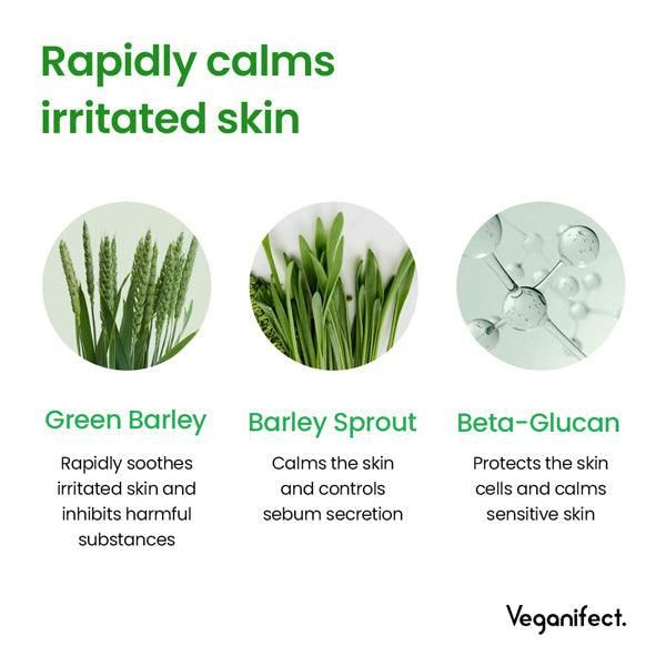 Veganifect Clean And Glow Green Barley Gel Cleanser 205ml - EmpressKorea