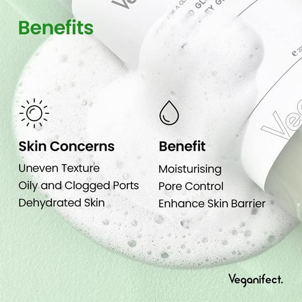 Veganifect Clean And Glow Green Barley Gel Cleanser 205ml - EmpressKorea