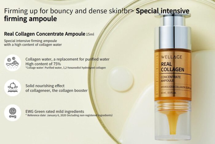 WELLAGE Real Collagen Concentrate Ampoule 15ml - EmpressKorea