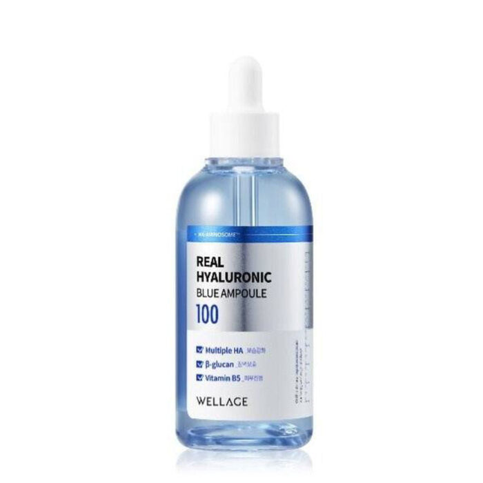 WELLAGE Real Hyaluronic Blue Ampoule 100 100ml - EmpressKorea