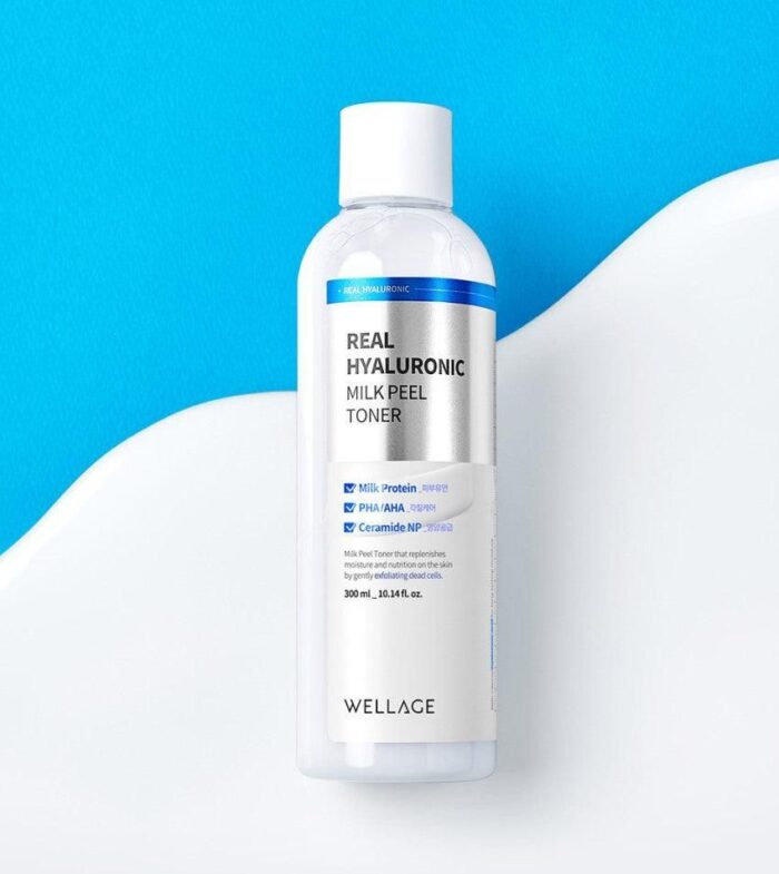 WELLAGE Real Hyaluronic Milk Peel Toner 300ml - EmpressKorea
