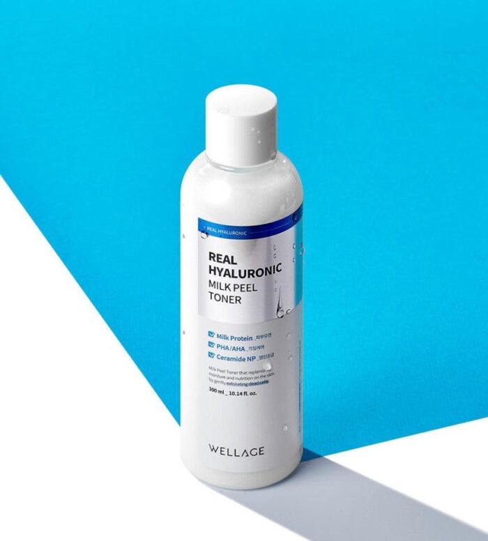 WELLAGE Real Hyaluronic Milk Peel Toner 300ml - EmpressKorea