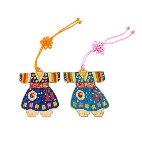 WaraKorea Book Club Gift Souvenir Metal Hanbok Bookmark 1 Pc - EmpressKorea