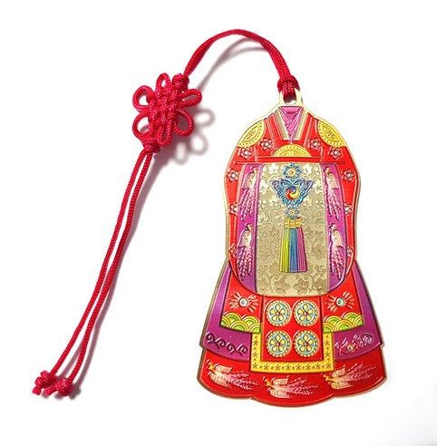 WaraKorea Book Club Gift Souvenir Metal Hanbok Bookmark 1 Pc - EmpressKorea