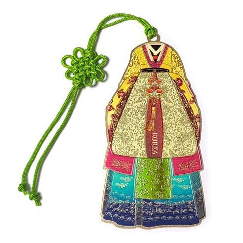 WaraKorea Book Club Gift Souvenir Metal Hanbok Bookmark 1 Pc - EmpressKorea