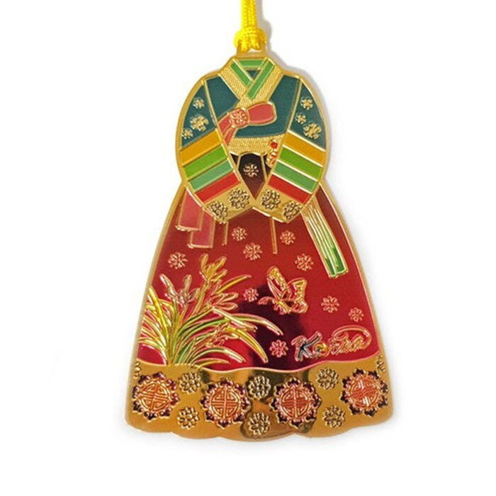 WaraKorea Book Club Gift Souvenir Metal Hanbok Bookmark 1 Pc - EmpressKorea