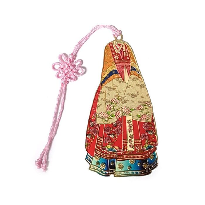 WaraKorea Book Club Gift Souvenir Metal Hanbok Bookmark 1 Pc - EmpressKorea