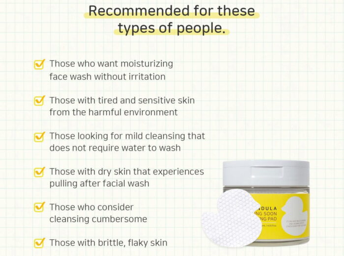 WellDerma Calendula Calming Soon Cleansing Pad 120ml 60EA - EmpressKorea