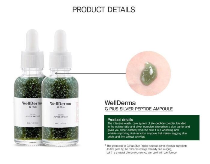 WellDerma G Plus Silver Peptide Ampoule 30ml - EmpressKorea